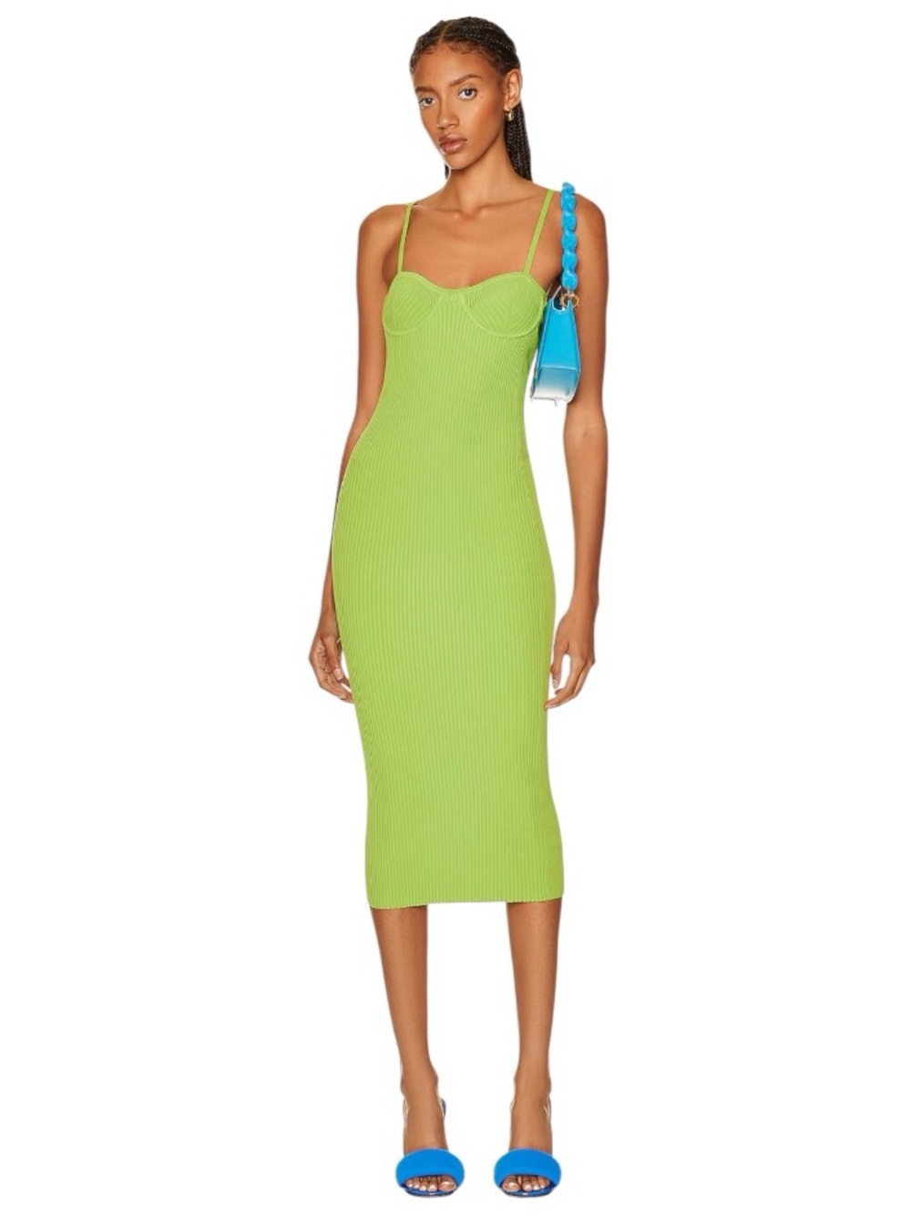 Helmut Lang Eyelet Bra Midi Dress size XS